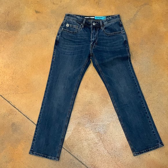 Hooey By Rock & Roll Denim Men's Dark Vintage Revolver Jeans – Slim Straight – HYMD1RR0KV